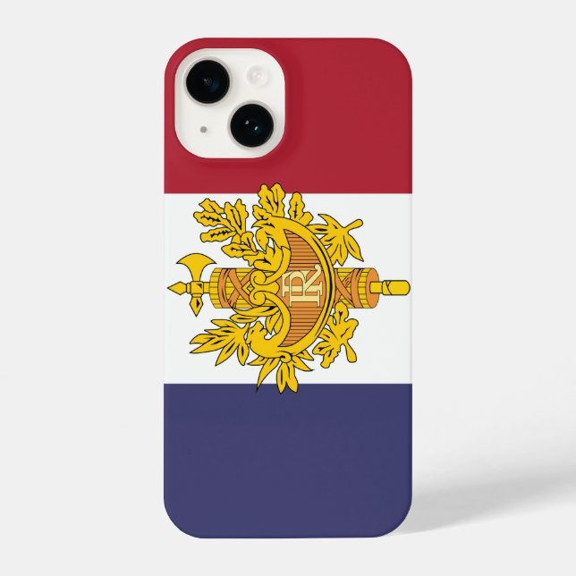 Coque iPhone France flag phone case (Verso)