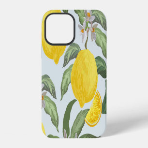 Coque iPhone 12 Fruit tropical citron Motif Vintage