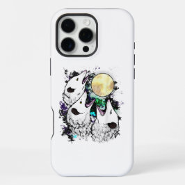 Coque iPhone 16 Pro Max Funny Opossum Moon Cute Screaming Possum