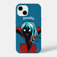 Funny Vampire Girl Cute Goth Caractère Art Nom
