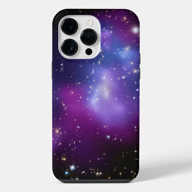 Coque iPhone Galaxie violette Cluster Photo céleste (Verso)
