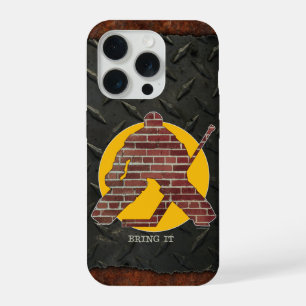 Gardien de but de hockey mur de brique