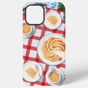 Coque iPhone 12 Pro Max Gâteau Bundt et café pour deux