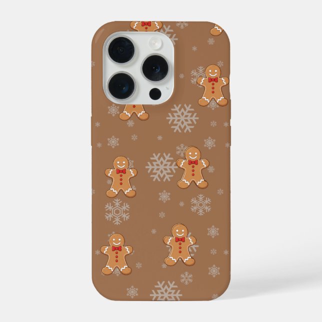 Coque iPhone Gingerbread Man Phone Case – Cute Christmas Design (Verso)