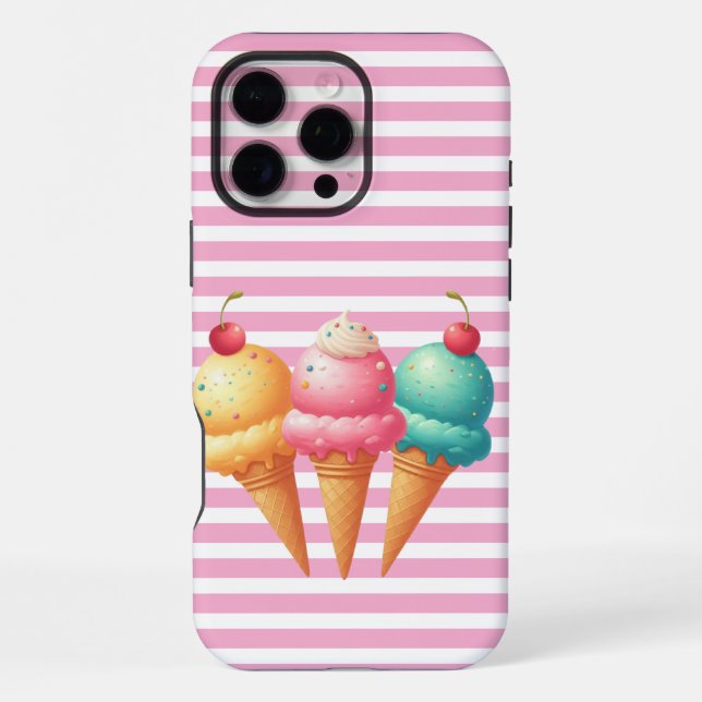 Coque iPhone Glace colorée (Verso)