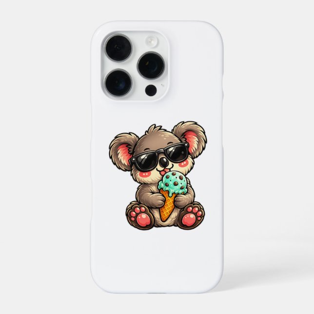 Coque iPhone Glace Koala Cool (Verso)