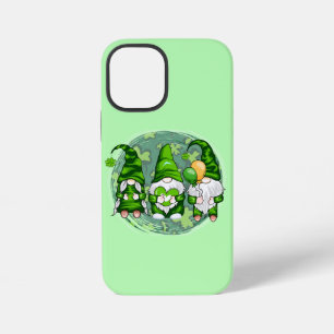 Coque iPhone 12 Mini Gnomes de la Saint-Patrick Gnomes Trèfle-54989