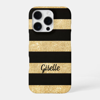 Coque iPhone 16 Pro Gold and Black IPhone 16 Pro Case