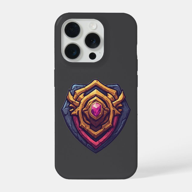 Coque iPhone Golden Amethyst Emblem (Verso)