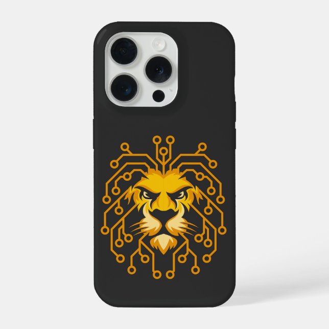 Coque iPhone Golden Circuit Lion iPhone 15 Case (Verso)
