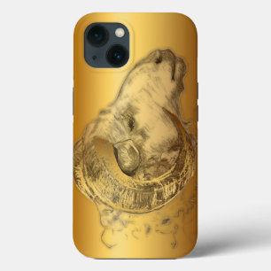 Etui iPhone 13 Golden Ram ou Aries Astrologie occidentale chinois