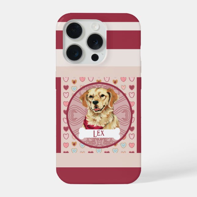 Coque iPhone Golden Retriever Heart iPhone 11 Pro Case  (Verso)