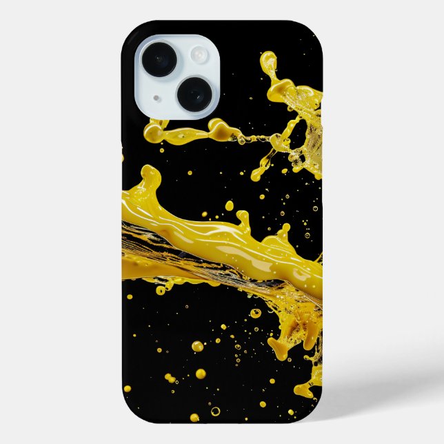 Coque iphone Golden Splash Dynamics (Verso)