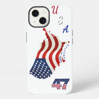 Etui iPhone 13 Golfe d'Amérique USA 47 Patriote
