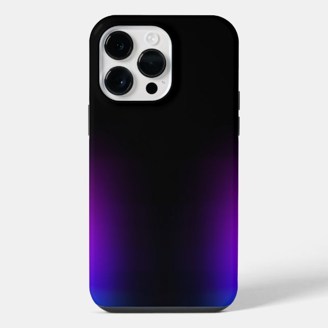 Coque iPhone Gradient violet noir (Verso)