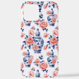 Coque iPhone 12 Pro Max Grandmillenial pot à gingembre en chinoiserie avec