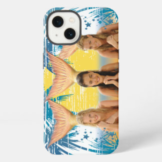 Etui iPhone 13 Graphique bleu de palmier de groupe