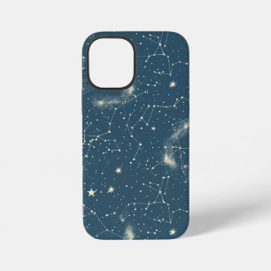 Coque iPhone 12 Mini Graphique de la constellation de la lune ivoire ma