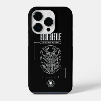 Coque Pour iPhone 14 Plus Graphique technique du scarabée bleu