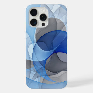 Graphisme d'art fractal abstrait bleu gris moderne