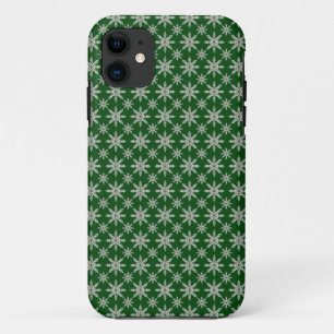 Coque iphone Green Snowflake