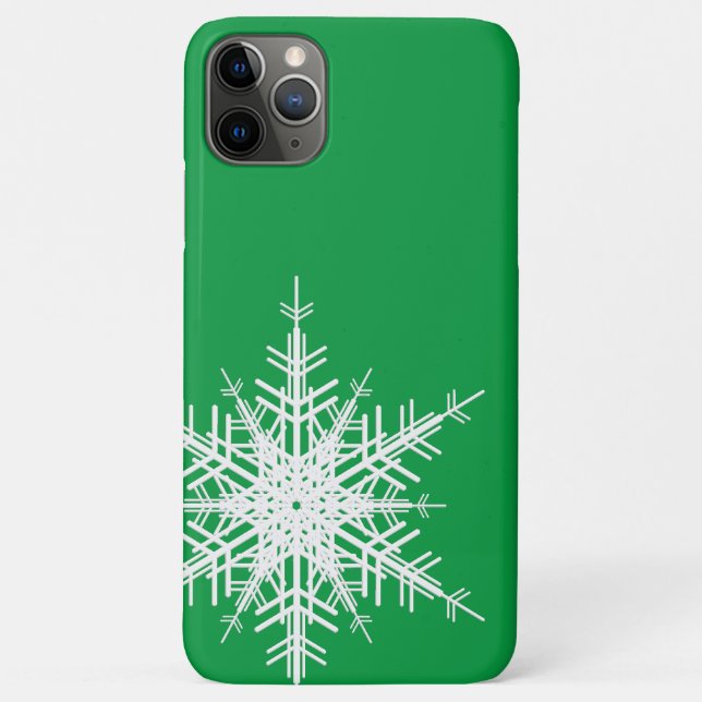 Coque iphone Green Snowflake (Dos)