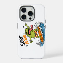 Grenouille en mode surf drôle | Grenouille idiote 