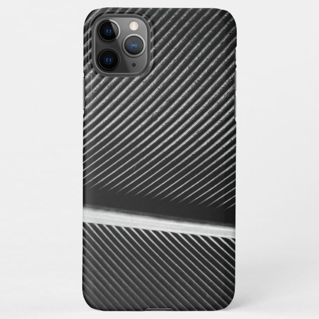 Coque iPhone Gris argenté cool texture élégante lignes géométri (Dos)