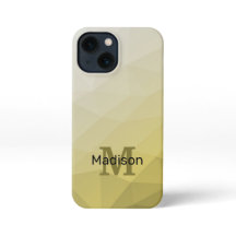 Gris jaune ombre Mesh Motif Monogramme