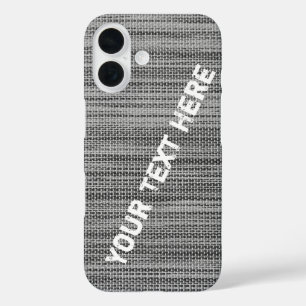 Coque iphone gris nupti Faux avec texte personnali