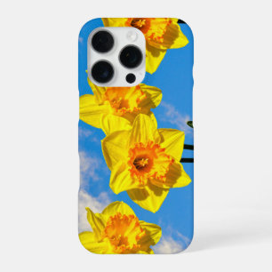 Coque iPhone 16 Pro Groupe de Daffodils Médaille d'or fleurs Téléphone