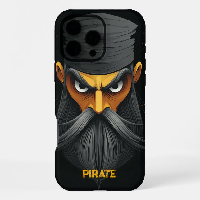 Coque iPhone Grumpy Pirate Portrait (Verso)