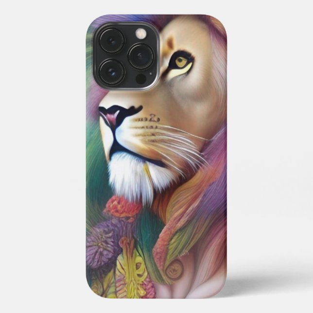 Coque iPhone Guide spirituel éthéré LION (Verso)