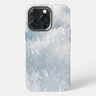 Etui iPhone 13 Pro Guirlande blanche avec motif de flocons de neige