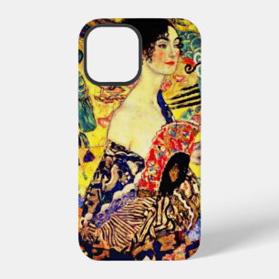 Coque iPhone 12 Gustav Klimt Dame au éventail
