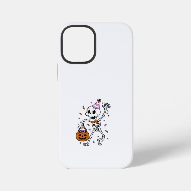 Coque iPhone Halloween Confetti Skeleton (Verso)
