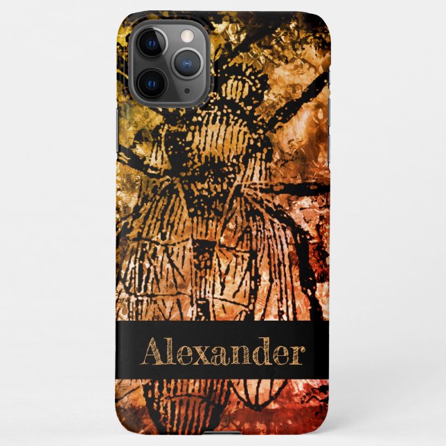 Coque iPhone Halloween Déplaisant vol étrange art Abstrait (Dos)