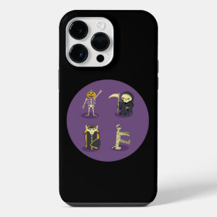 Coque Pour Pour iPhone 14 Pro Max Halloween Squelette Dracula Mummy Griffe Reaper