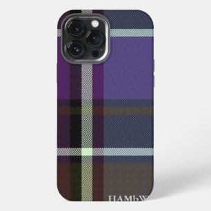 Etui iPhone 13 Pro Max HAMbWG Boîtier de téléphone Xtreme dur - Plaid vio