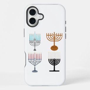 Coque iPhone 16 Plus Hanoukka judaïsme religion juive