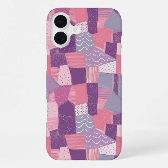 Coque iPhone Harmonie Joueuse Patchwork (Verso)