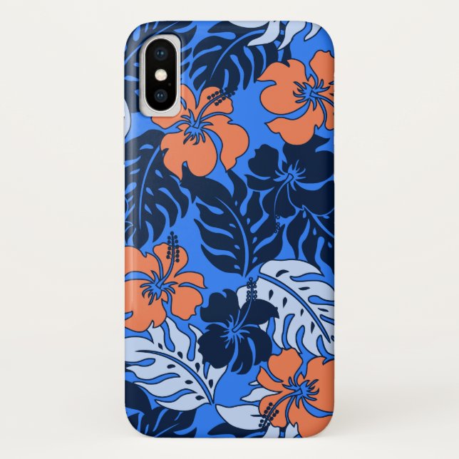 Coque iphone hawaïen de ketmie de baie de Huakini (Dos)