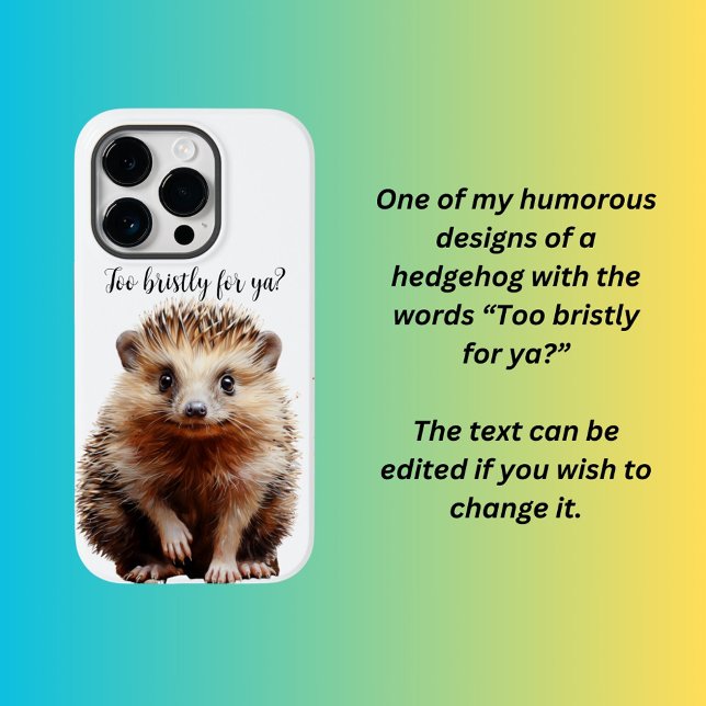 Coque iPhone Hérisson  (Créateur téléchargé)