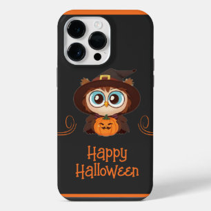 Coque Pour Pour iPhone 14 Pro Max Hibou/Automne/Halloween/citrouille