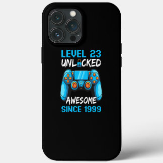 Etui iPhone 13 Pro Max Hommes Anniversaire de niveau 23 déverrouillé stup