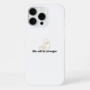 Coque iPhone 16 Pro Max Housse de téléphone motivante pour femmes