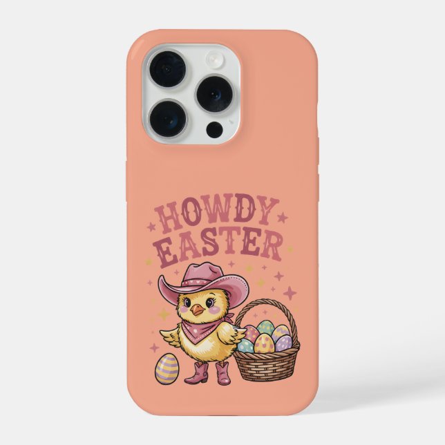 Coque iPhone Howdy Easter Chick Cute Egg Hunt Spring Farm (Verso)