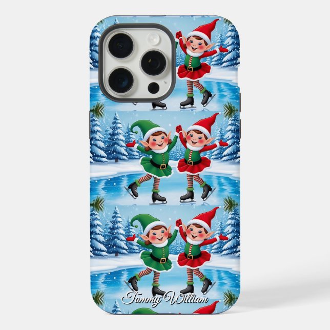 Coque iPhone Humour drôle tendance moderne Joyeux Noël (Verso)