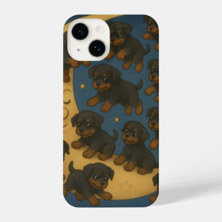 Coque Pour iPhone 14 Hundred Flying Rottweilers – Joyful Puppies