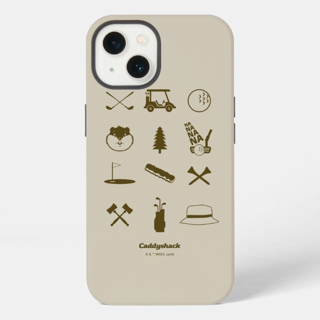 Coque iPhone Icônes de Caddyshack (Verso)
